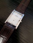 Vintage Seiko Slim Tank Men's Leather Watch