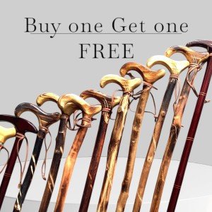 Buy One, Get One Walking Stick - Vintage Style