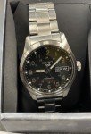 Seiko 5 Sport Black Dial Mid-Size Steel Watch