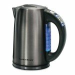 Brushed Black Vintage Style Electric Kettle 1.7L