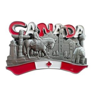 Canada Souvenir Fridge Magnet: CN Tower & More