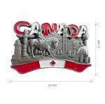 Canada Souvenir Fridge Magnet: CN Tower & More