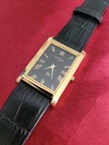 Rare Vintage Seiko Slim Tank Watch for Gentlemen