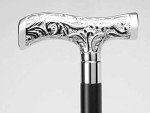 Victorian Engraved Wooden Walking Stick Cane