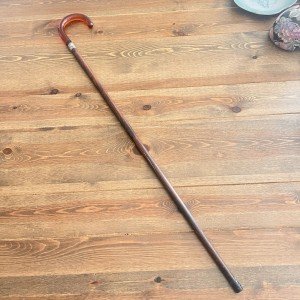 Chery Amber Crook Handle Vintage Walking Cane