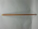 Vintage Brass Handle Wooden Walking Stick Cane