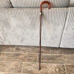 Chery Amber Crook Handle Vintage Walking Cane