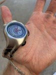 Futuristic Vintage Y2K Stainless Steel Watch