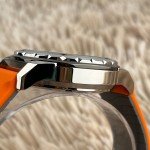 Vintage Bulova Marine Star Men’s Watch, Orange Strap