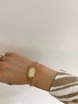 Dainty Gold Vintage Oval Watch for Her