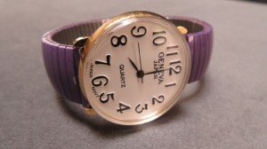 Vintage Purple Geneva Quartz Wrist Watch