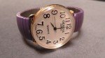 Vintage Purple Geneva Quartz Wrist Watch