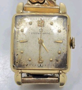 Vintage 14k Gold Filled Eterna Matic Watch