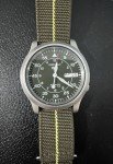 Men's SEIKO 5 Automatic Green Canvas Watch
