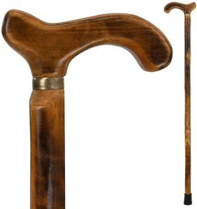 Vintage Wooden Walking Stick Cane - 36 Inch