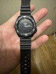 Seiko 5 Sports Men's Black Vintage Watch