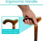 Vintage Wooden Walking Stick Cane - 36 Inch