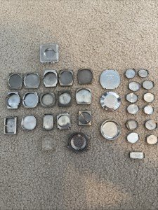 Vintage Watch Case Parts Lot: Bulova, Wittnauer, Omega