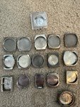 Vintage Watch Case Parts Lot: Bulova, Wittnauer, Omega