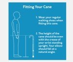 Walnut Finish Solid Wood Walking Cane for All