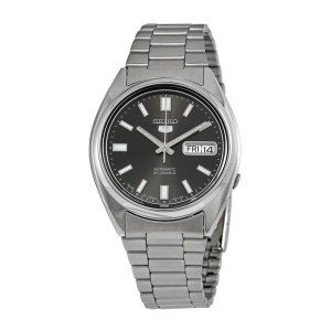 Seiko 5 Automatic Stainless Steel Black Dial Watch