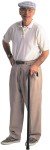 Stylish Solid Wood Walking Cane for Any Occasion