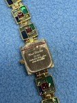 Marcel Drucker Vintage Stained Glass Gold Quartz Watch