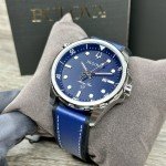 Vintage Bulova Marine Star Men's Watch with Leather Strap