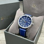 Vintage Bulova Marine Star Men's Watch with Leather Strap