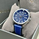 Vintage Bulova Marine Star Men's Watch with Leather Strap