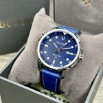 Vintage Bulova Marine Star Men's Watch with Leather Strap