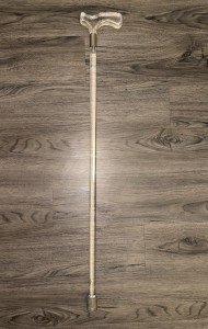 Vintage Lucite Cane Walking Stick with Removable Head