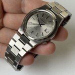 Vintage Swiss Stainless Steel Ronda Men's Watch