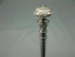 Vintage Handmade Silver Stainless Steel Hiking Cane