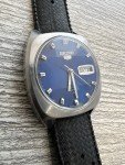 Vintage Seiko 5 Men's Watch with Blue Dial
