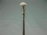 Vintage Handmade Silver Stainless Steel Hiking Cane