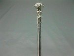 Vintage Handmade Silver Stainless Steel Hiking Cane