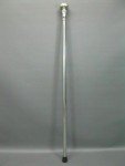 Vintage Handmade Silver Stainless Steel Hiking Cane
