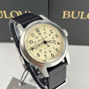 Bulova Hack Automatic Men's Watch with Leather Strap
