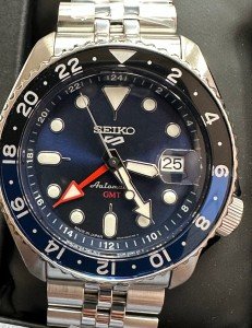 Seiko 5 Sports GMT Automatic Watch Blue Dial
