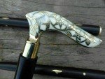 Vintage Victorian Brass Handle Wooden Walking Cane
