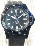 Vintage Bulova Marine Star Black Rubber Watch