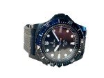 Vintage Bulova Marine Star Black Rubber Watch