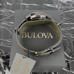 Bulova Men's Hack Automatic Green Leather Watch