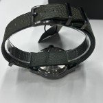 Bulova Hack Black Dial Green Leather Watch