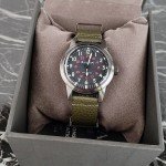 Bulova Men's Hack Automatic Green Leather Watch