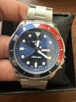 Seiko 5 Vintage Blue Men's Sports Watch