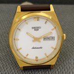 Vintage Seiko 5 Automatic Men's Watch – White Dial