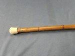 Vintage Bamboo Crook Handle Walking Stick Cane