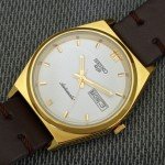 Vintage Seiko 5 Automatic Men's Watch – White Dial